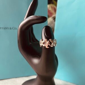 Tiffany & Co. 925 Silver XO Ring by Paloma Picasso. Size 7